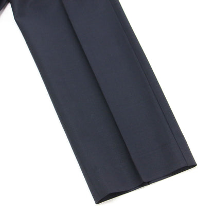 テーパードパンツ / クロップド丈 センタープレス 光沢 薄手 ウール