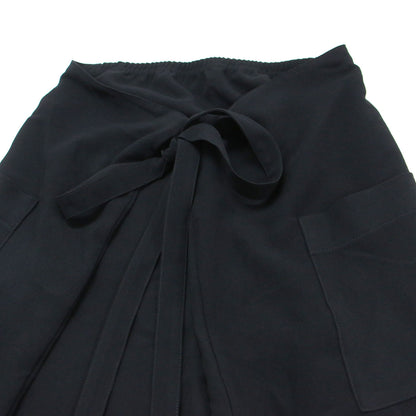 26春夏 ジョーゼット ウエストゴム ダブルラップスカート / MINA DOUBLE WRAP SKIRT 14502-249-1316-1 / ロング丈 ストレート リボン