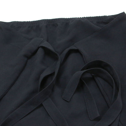 26春夏 ジョーゼット ウエストゴム ダブルラップスカート / MINA DOUBLE WRAP SKIRT 14502-249-1316-1 / ロング丈 ストレート リボン