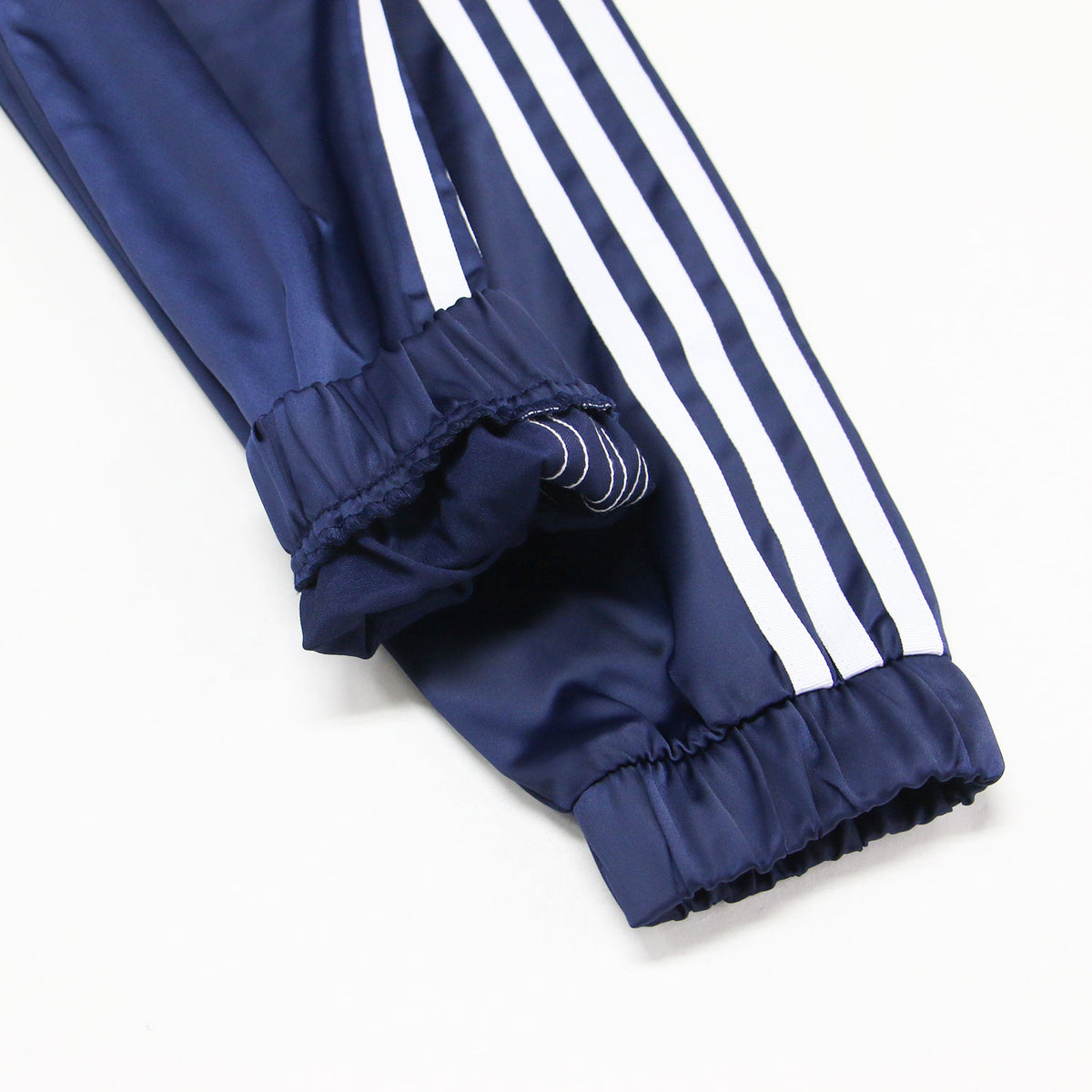 韓国限定 レースサテン トラックジャケット / FB SAT LACE TT LD1803 / ジップアップジャージ 長袖 スタンドカラー トレフォイルロゴ スリーストライプス
