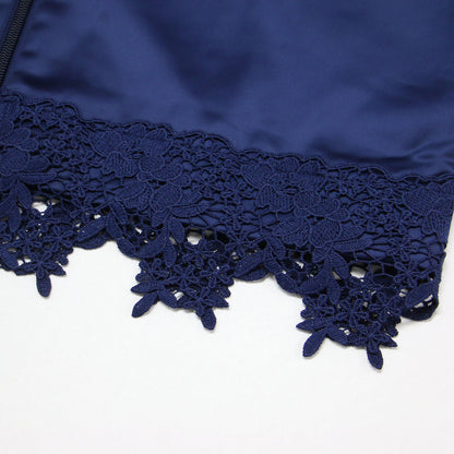 韓国限定 レースサテン トラックジャケット / FB SAT LACE TT LD1803 / ジップアップジャージ 長袖 スタンドカラー トレフォイルロゴ スリーストライプス