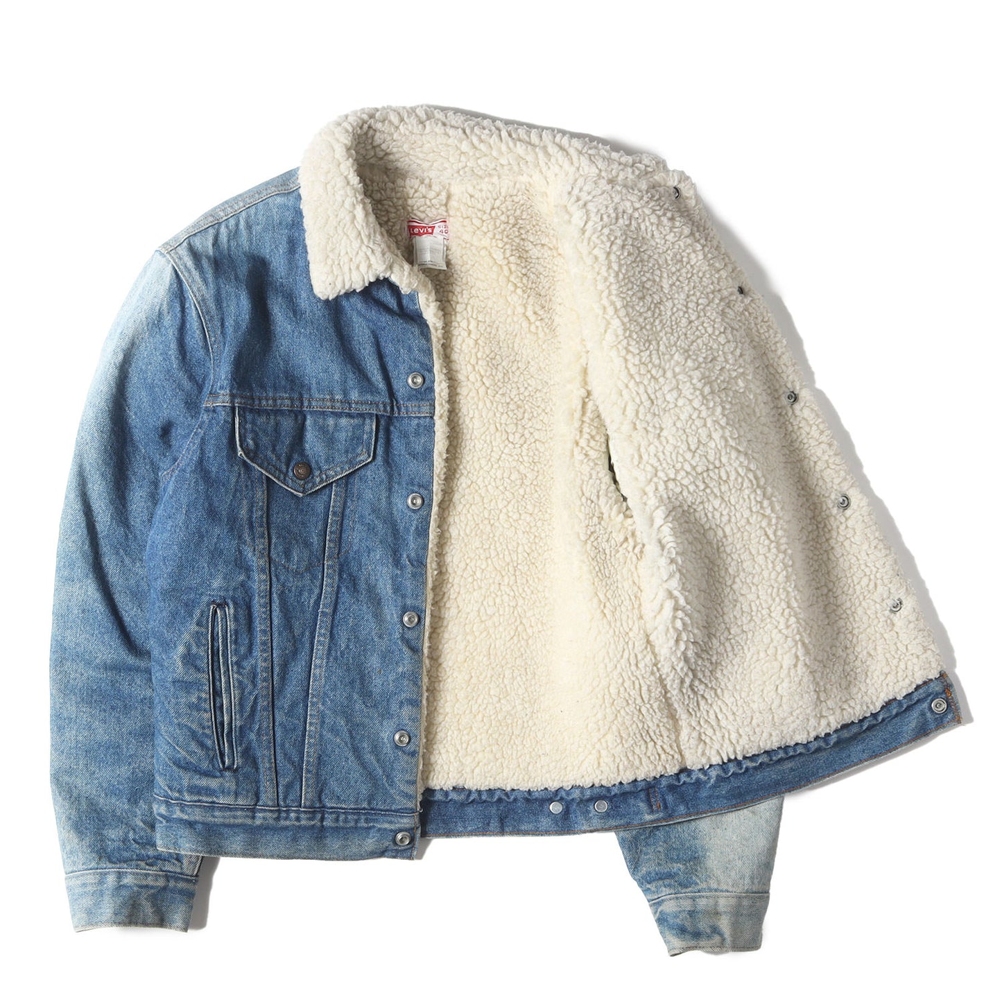 70s - 80s 70608-0213 デニム ボア ジャケット / USA製 オレンジタブ Gジャン