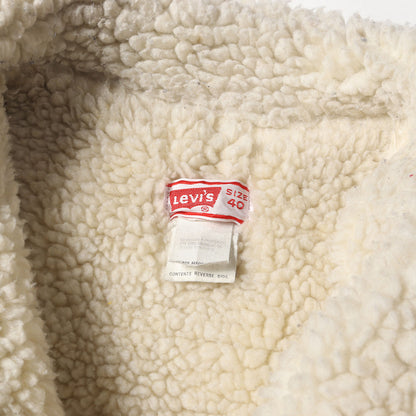 70s - 80s 70608-0213 デニム ボア ジャケット / USA製 オレンジタブ Gジャン