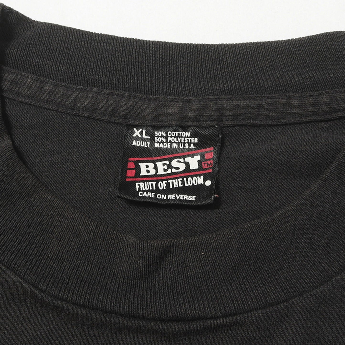90s フードバンク メッセージプリント クルーネック Tシャツ / USA製 FRUIT OF THE LOOM