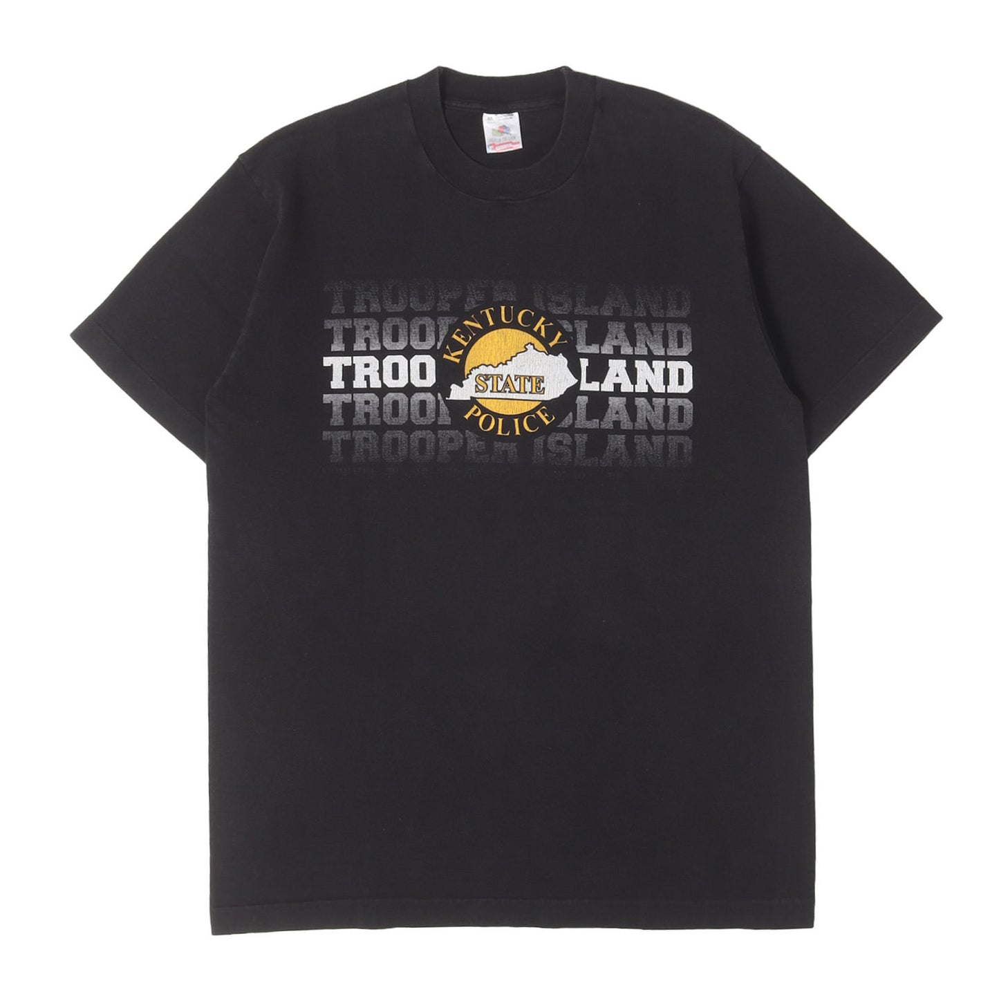 90s ケンタッキーポリス イラストプリント クルーネック Tシャツ / USA製 FRUIT OF THE LOOM