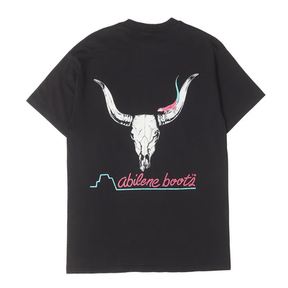 90s アビリーン・ブーツ バッファロースカル クルーネック Tシャツ / USA製 Hanes