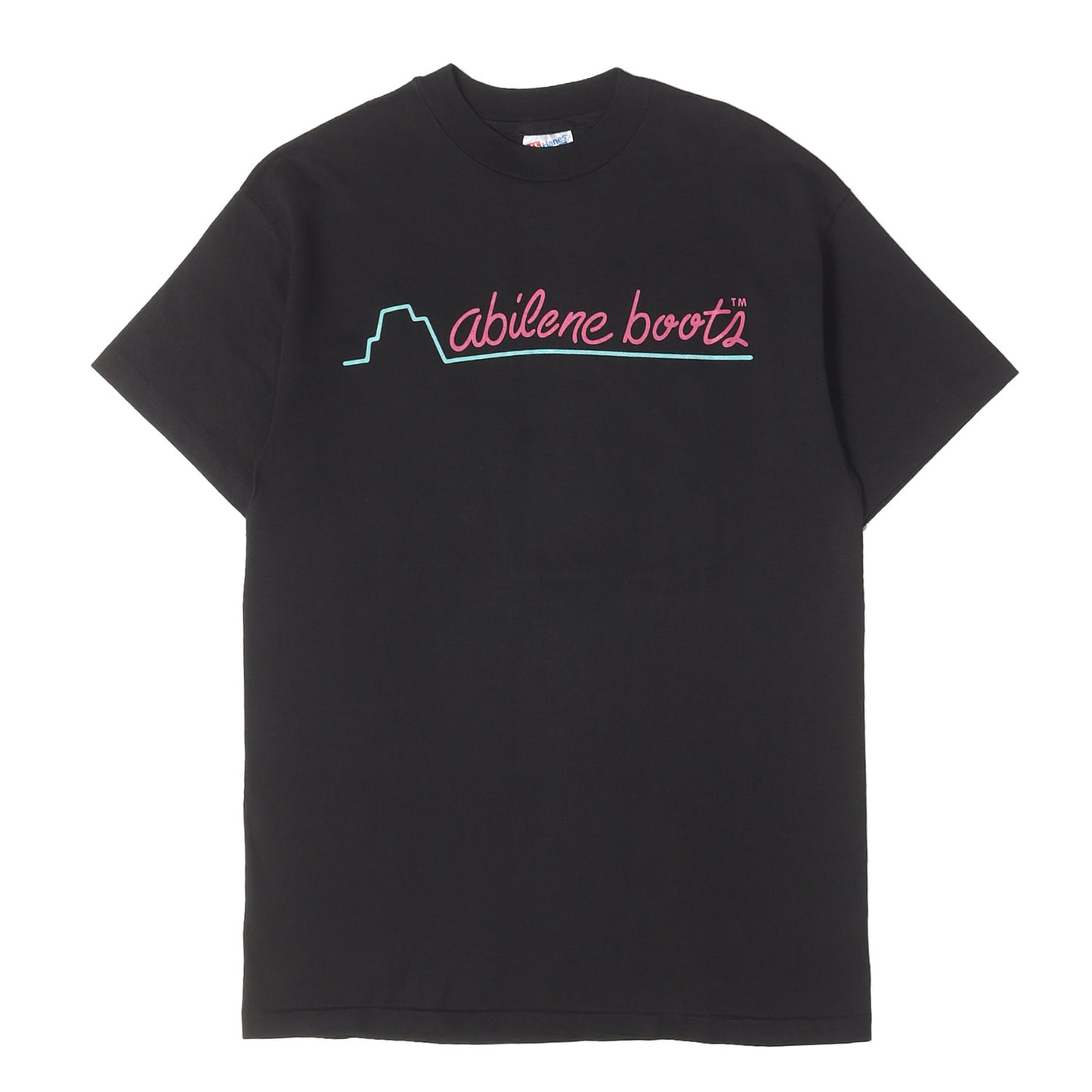 90s アビリーン・ブーツ バッファロースカル クルーネック Tシャツ / USA製 Hanes