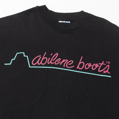 90s アビリーン・ブーツ バッファロースカル クルーネック Tシャツ / USA製 Hanes