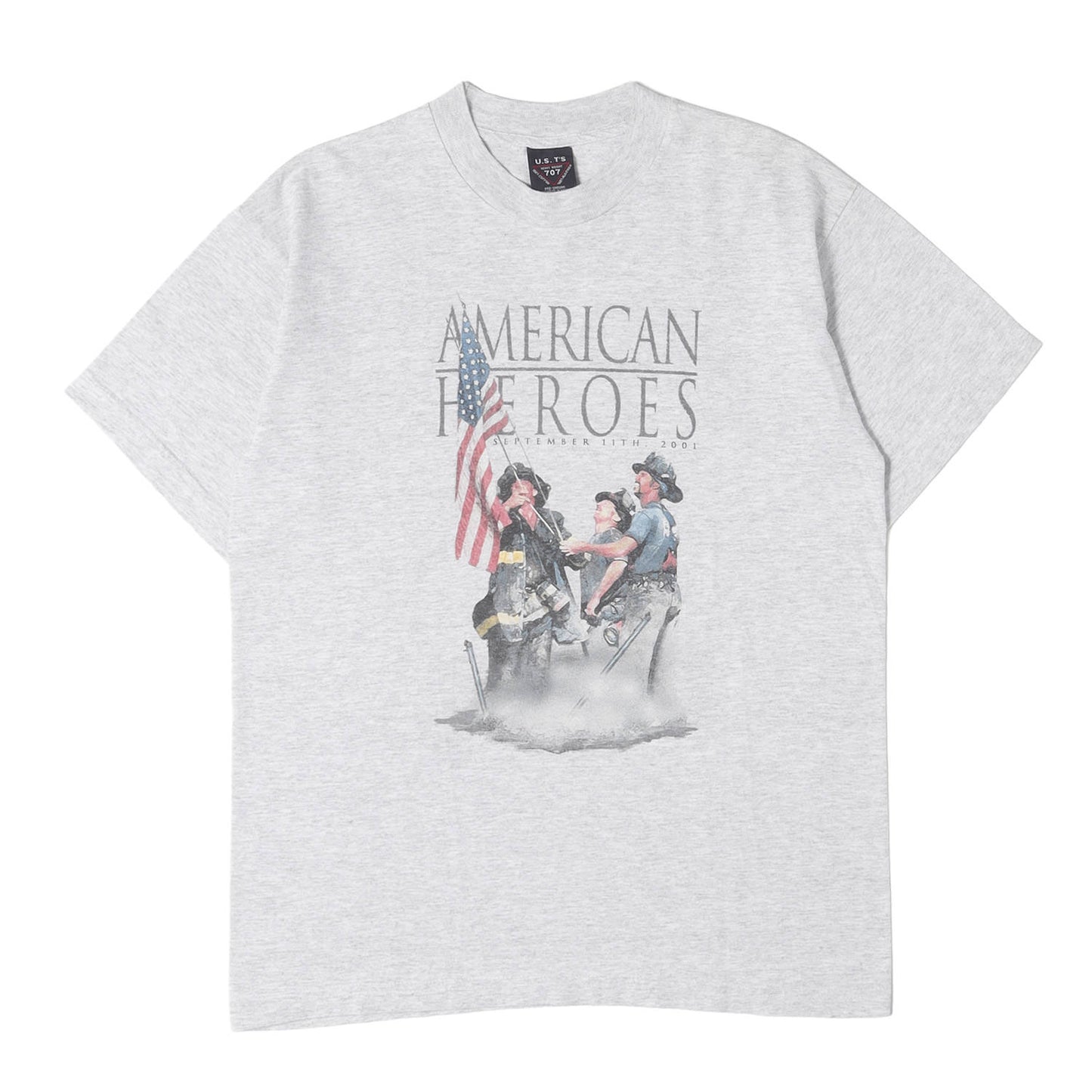 00s アメリカンヒーローズ イラストプリント クルーネック Tシャツ / メキシコ製 U.S.T'S 707