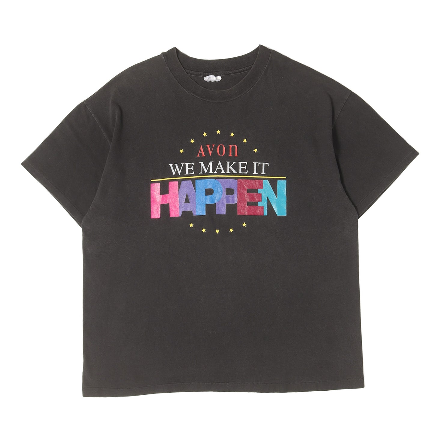 90s HAPPEN ロゴモチーフ プリント クルーネック Tシャツ