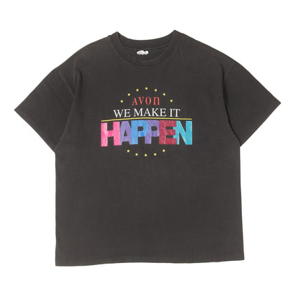 90s HAPPEN ロゴモチーフ プリント クルーネック Tシャツ