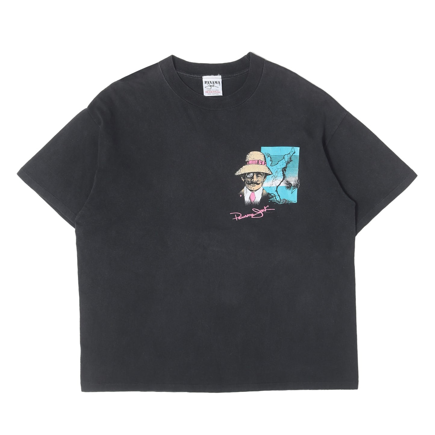 [雰囲気抜群] 90s アイコニックグラフィック 両面プリント クルーネック Tシャツ / USA製 PANAMA JACK