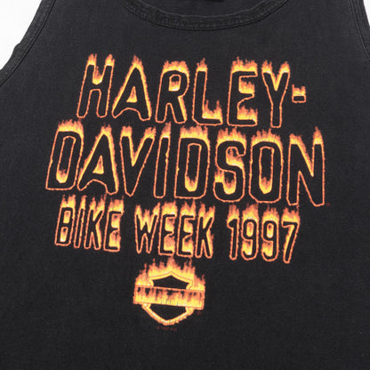 90s BIKE WEEK 1997 フレイム エンブレム イーグル タンクトップ USA製