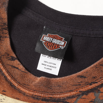 00s スカルヘッド オールオーバー Tシャツ / メキシコ製 De-lux Merchandise