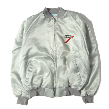 90s 企業ロゴ刺繍 サテン ナイロンサテン スタジャン / USA製 WESTARK