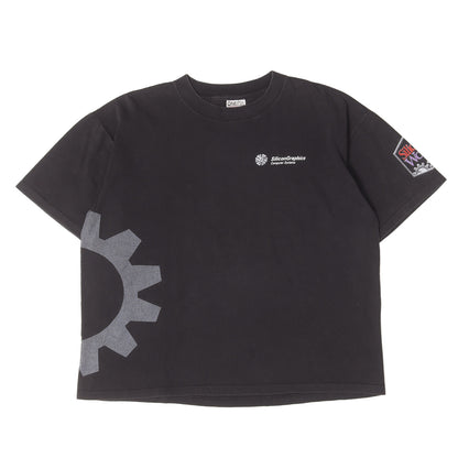90s シリコンワークス ロゴマーク クルーネック Tシャツ / メキシコ製 ONEITA