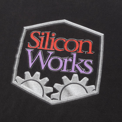 90s シリコンワークス ロゴマーク クルーネック Tシャツ / メキシコ製 ONEITA