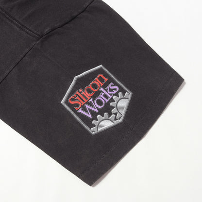 90s シリコンワークス ロゴマーク クルーネック Tシャツ / メキシコ製 ONEITA