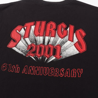 00s STURGIS 2001 イーグル 両面プリント クルーネック Tシャツ / メキシコ製 champ