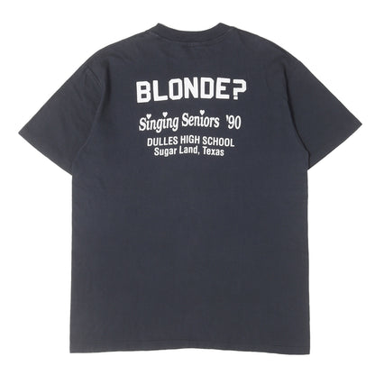 90s メッセージロゴ クルーネック Tシャツ / USA製 Hanes