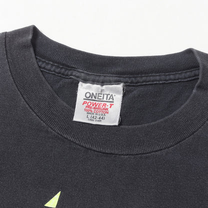 90s セール ネオングラフィックプリント クルーネック Tシャツ / USA製 ONEITA