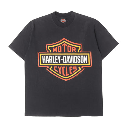 [希少モデル] 90s ビッグ シールド エンブレム クルーネック Tシャツ USA製