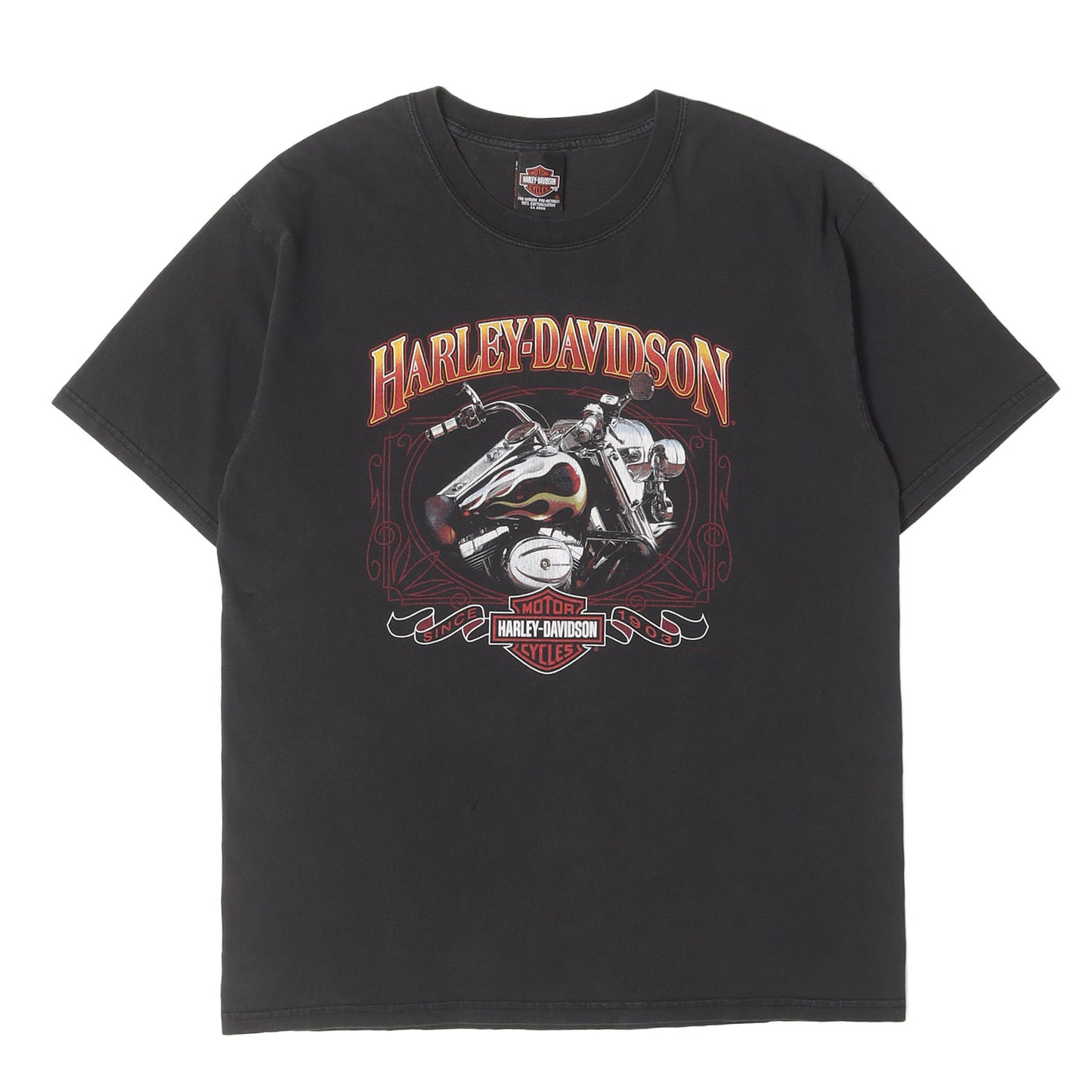 00s モーターサイクル エンブレム クルーネック Tシャツ カナダ製