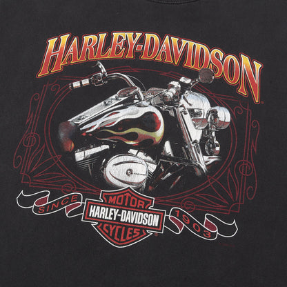 00s モーターサイクル エンブレム クルーネック Tシャツ カナダ製