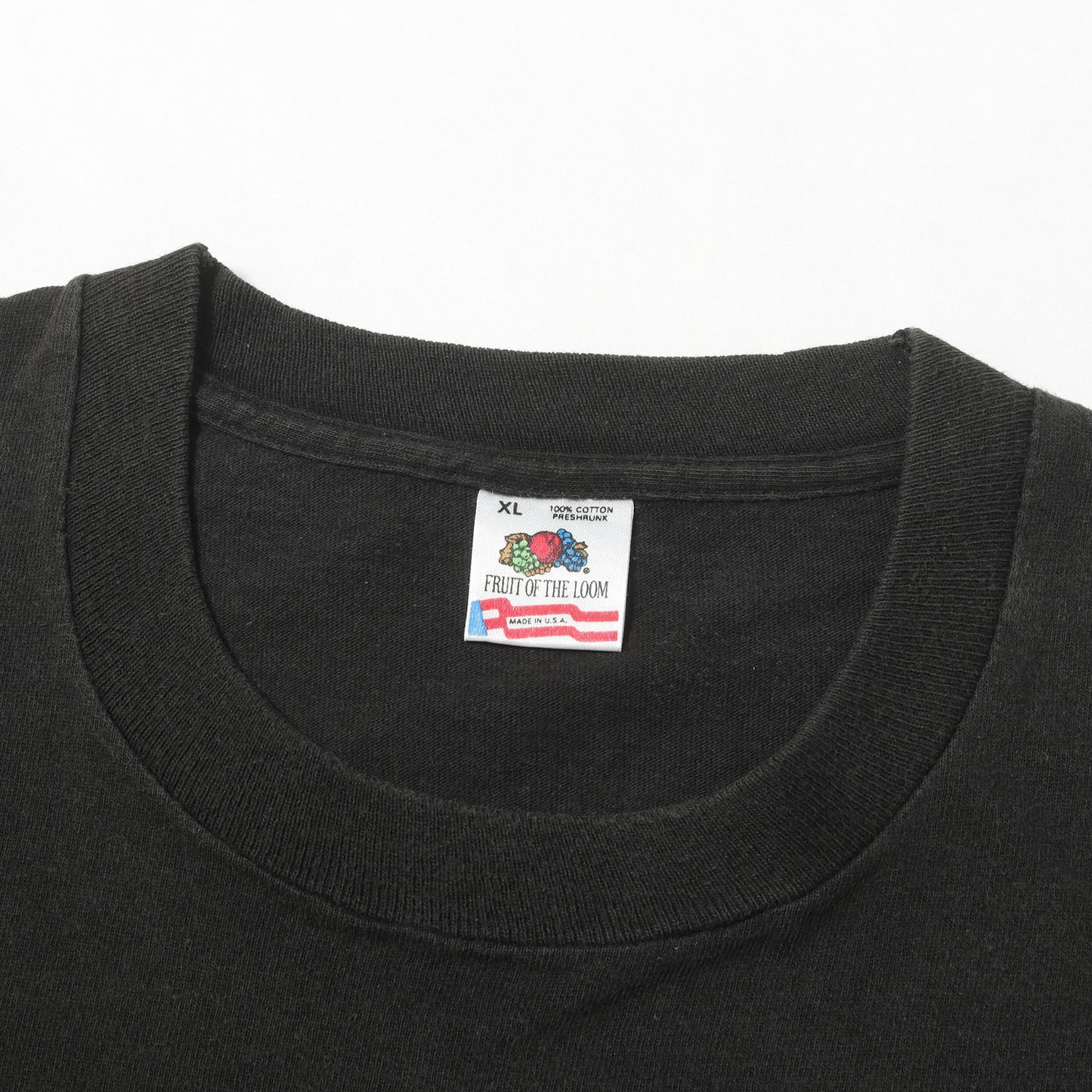 90s ラスタカラー グラフィックプリント クルーネック Tシャツ / USA製 FRUIT OF THE LOOM