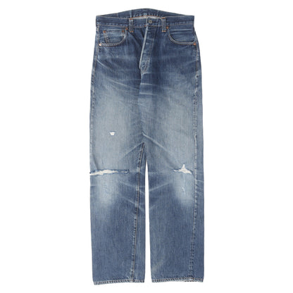 [雰囲気抜群] 00s 1947年復刻 501XX デニムパンツ / USA製 47501-0114 バレンシア工場 ボタン裏刻印555