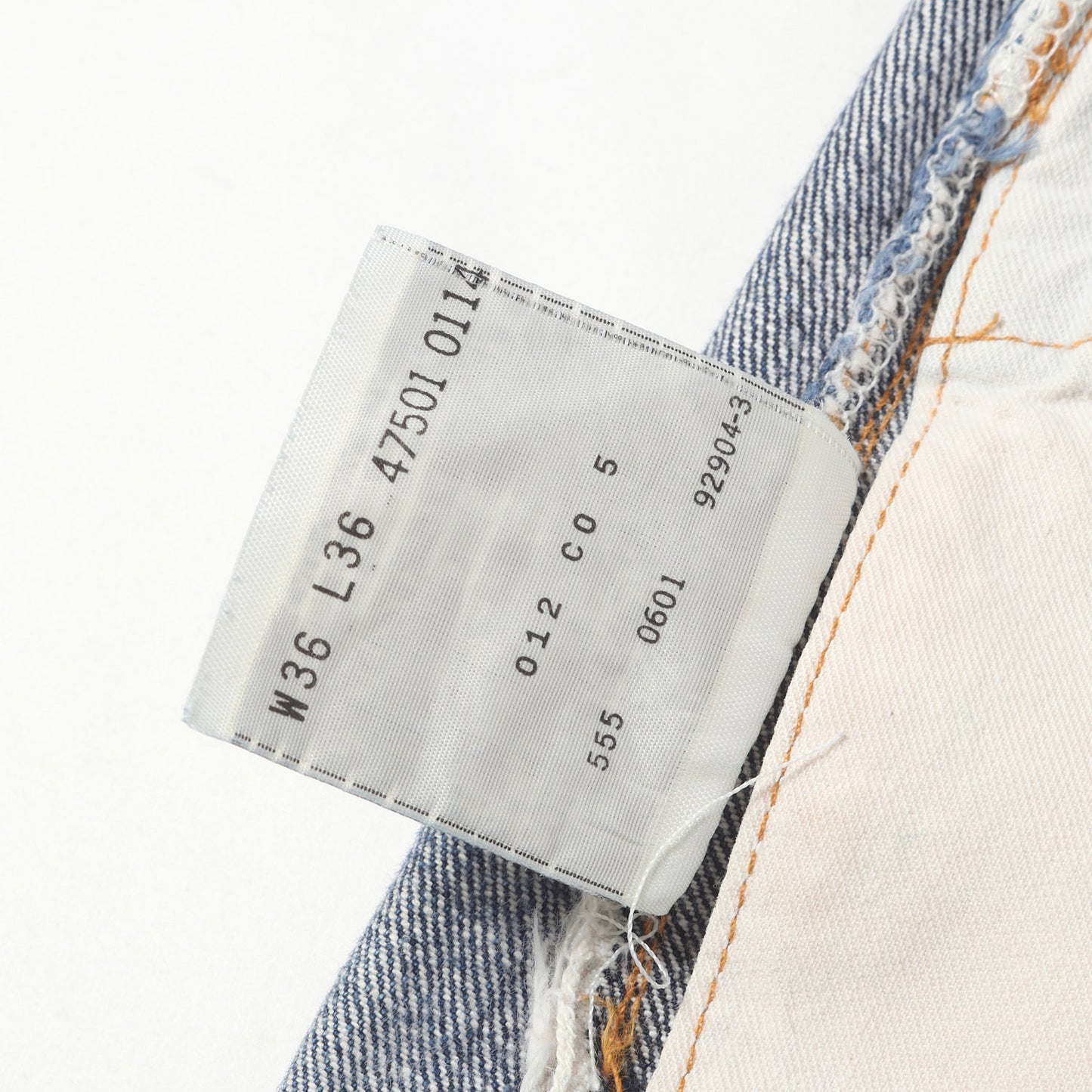 [雰囲気抜群] 00s 1947年復刻 501XX デニムパンツ / USA製 47501-0114 バレンシア工場 ボタン裏刻印555