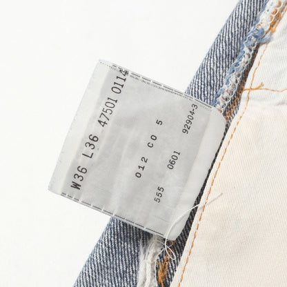 [雰囲気抜群] 00s 1947年復刻 501XX デニムパンツ / USA製 47501-0114 バレンシア工場 ボタン裏刻印555