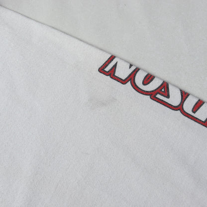 [人気モデル] 00s 4面プリント チェッカー フレイム エンブレム ロングスリーブ Tシャツ USA製