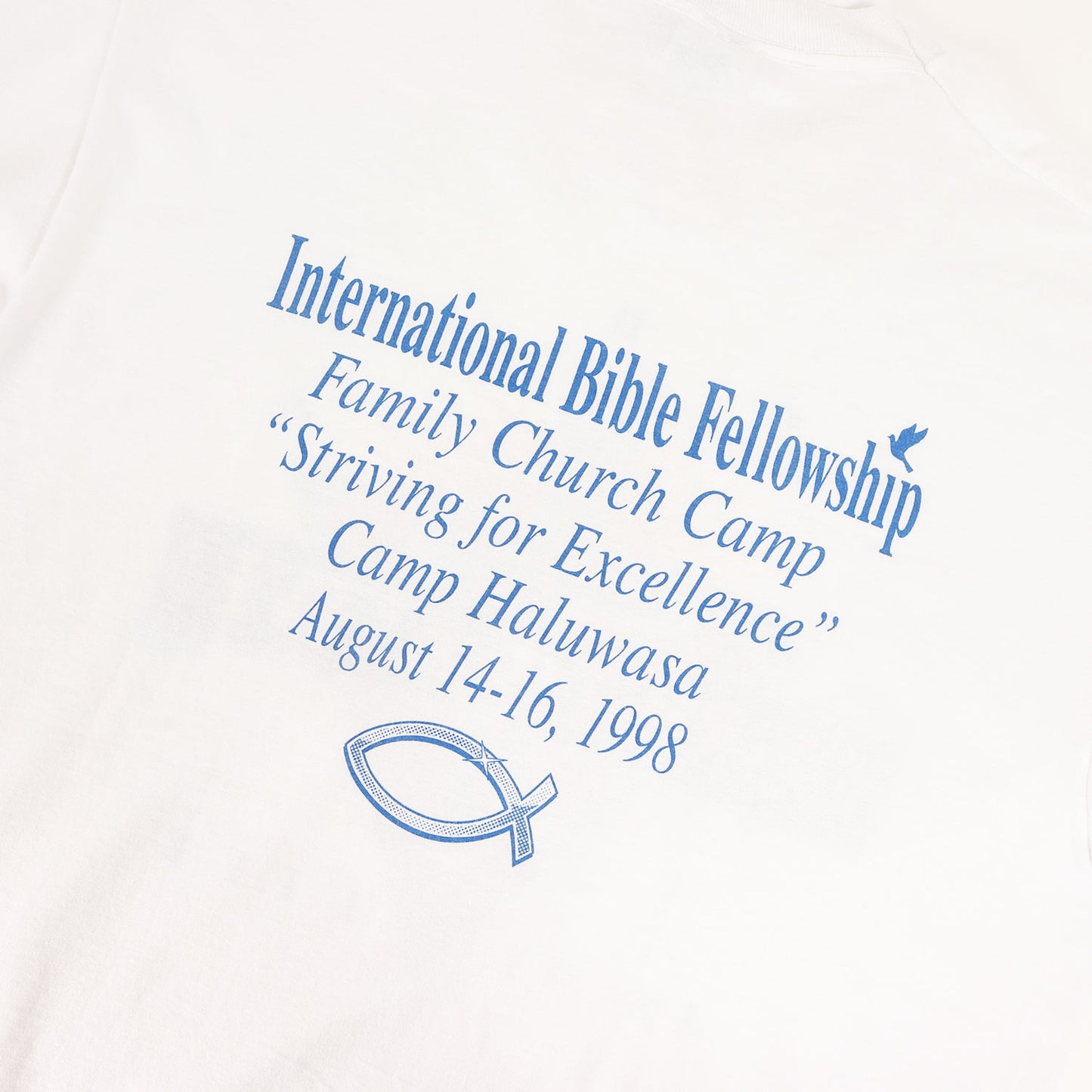 90s ジーザス クロスプリント Tシャツ / FRUIT OF THE LOOM