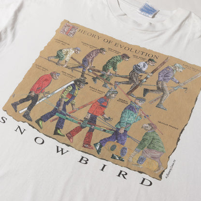 90s 猿の進化 Tシャツ / ハイチ製 backcountry