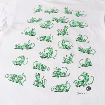 90s カメレオン 四十八手 両面プリント Tシャツ / USA製 FRUIT OF THE ROOM