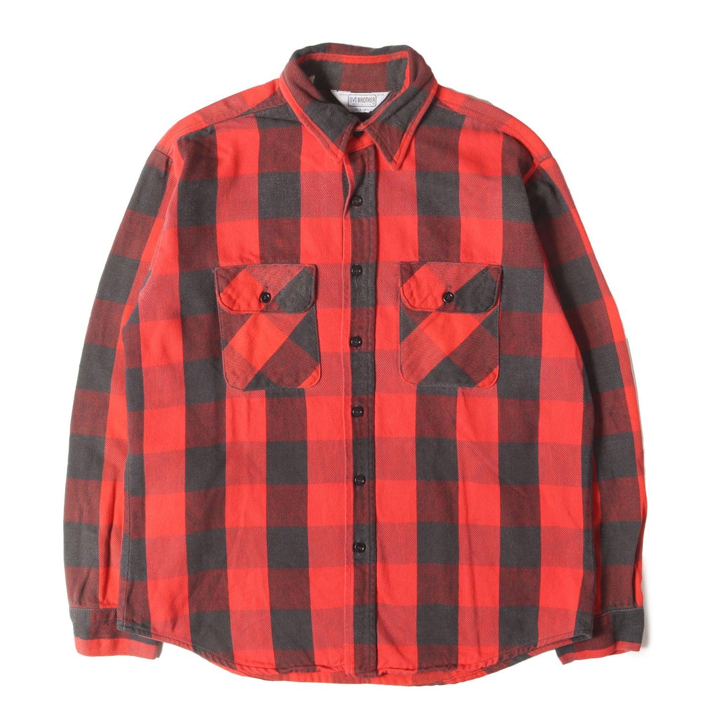 [好配色] 80s バッファロー チェック ヘビー フランネルシャツ USA製