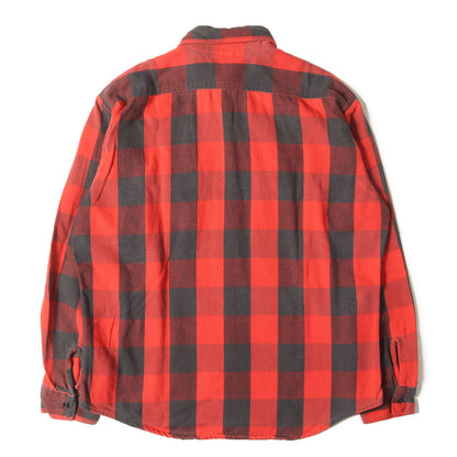 [好配色] 80s バッファロー チェック ヘビー フランネルシャツ USA製