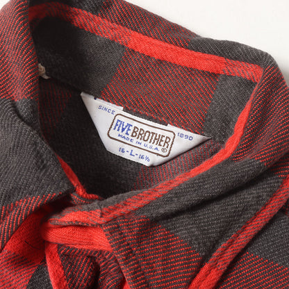 [好配色] 80s バッファロー チェック ヘビー フランネルシャツ USA製