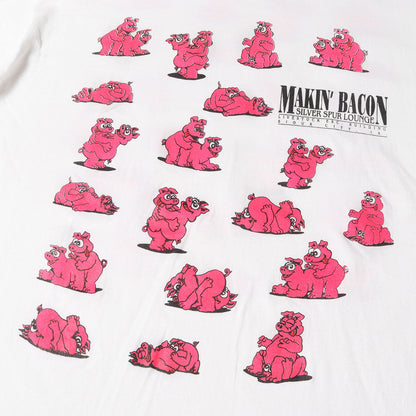 90s ブタ 四十八手 両面プリント エロ Tシャツ / USA製 FRUIT OF THE ROOM