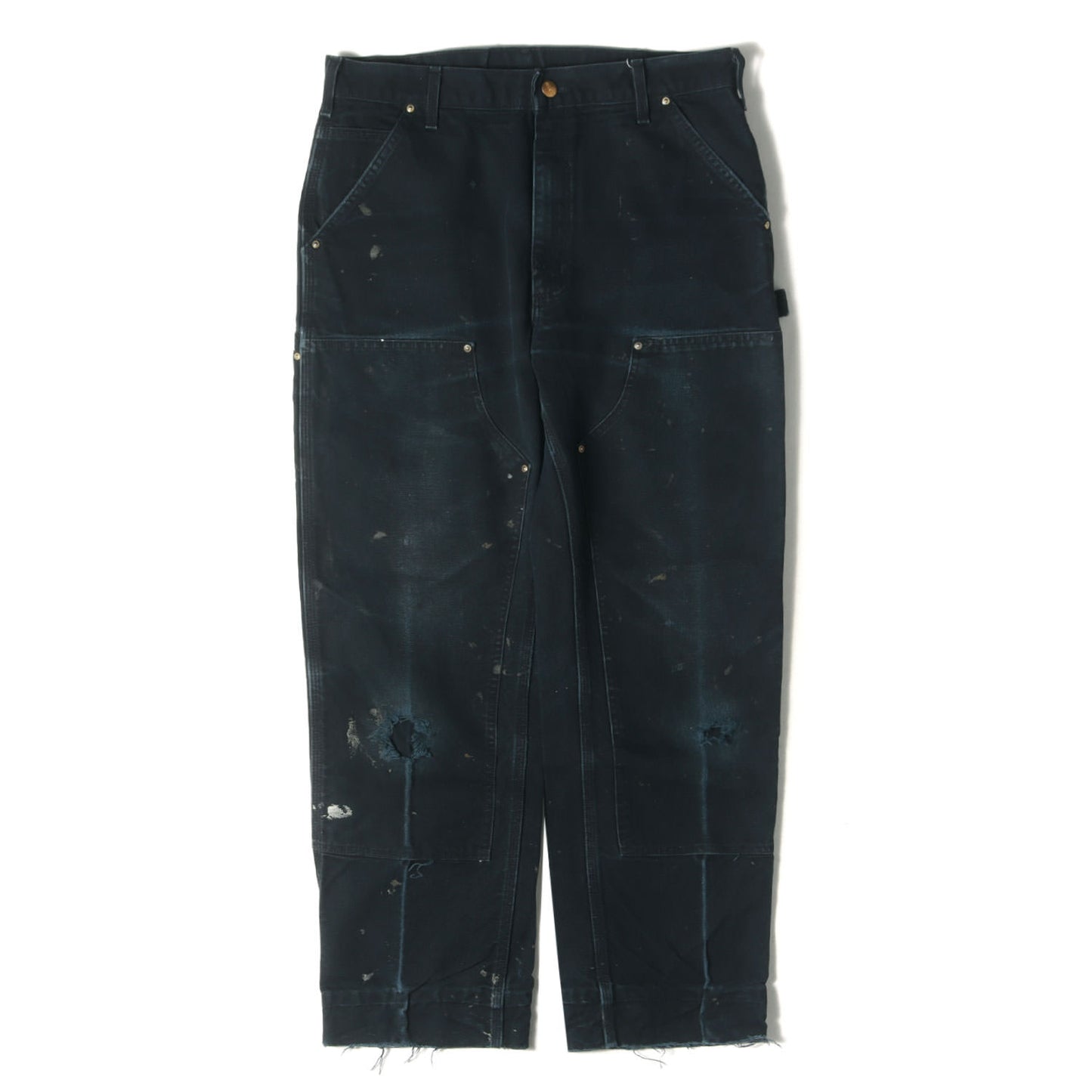 [雰囲気抜群 鬼フェード] ダックキャンバス ダブルニー ペインター ワークパンツ USA製