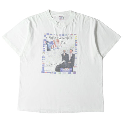 90s Mujibur & Sirajul USA Tour フォト Tシャツ / 90年代 USA製 DELTA デルタ