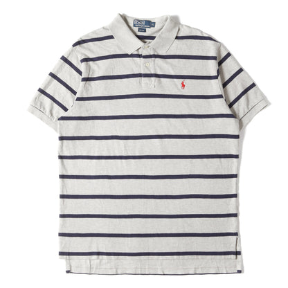 90s - 00s ワンポイント 鹿の子 ボーダー ポロシャツ / オールドラルフローレン ビッグサイズ