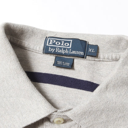 90s - 00s ワンポイント 鹿の子 ボーダー ポロシャツ / オールドラルフローレン ビッグサイズ