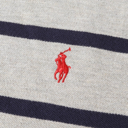 90s - 00s ワンポイント 鹿の子 ボーダー ポロシャツ / オールドラルフローレン ビッグサイズ