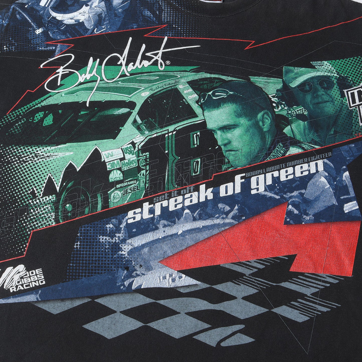 00s NASCAR Bobby Labonte レーシング Tシャツ / 00年代 CHASE AUTHENTICS チェイス 企業ロゴ
