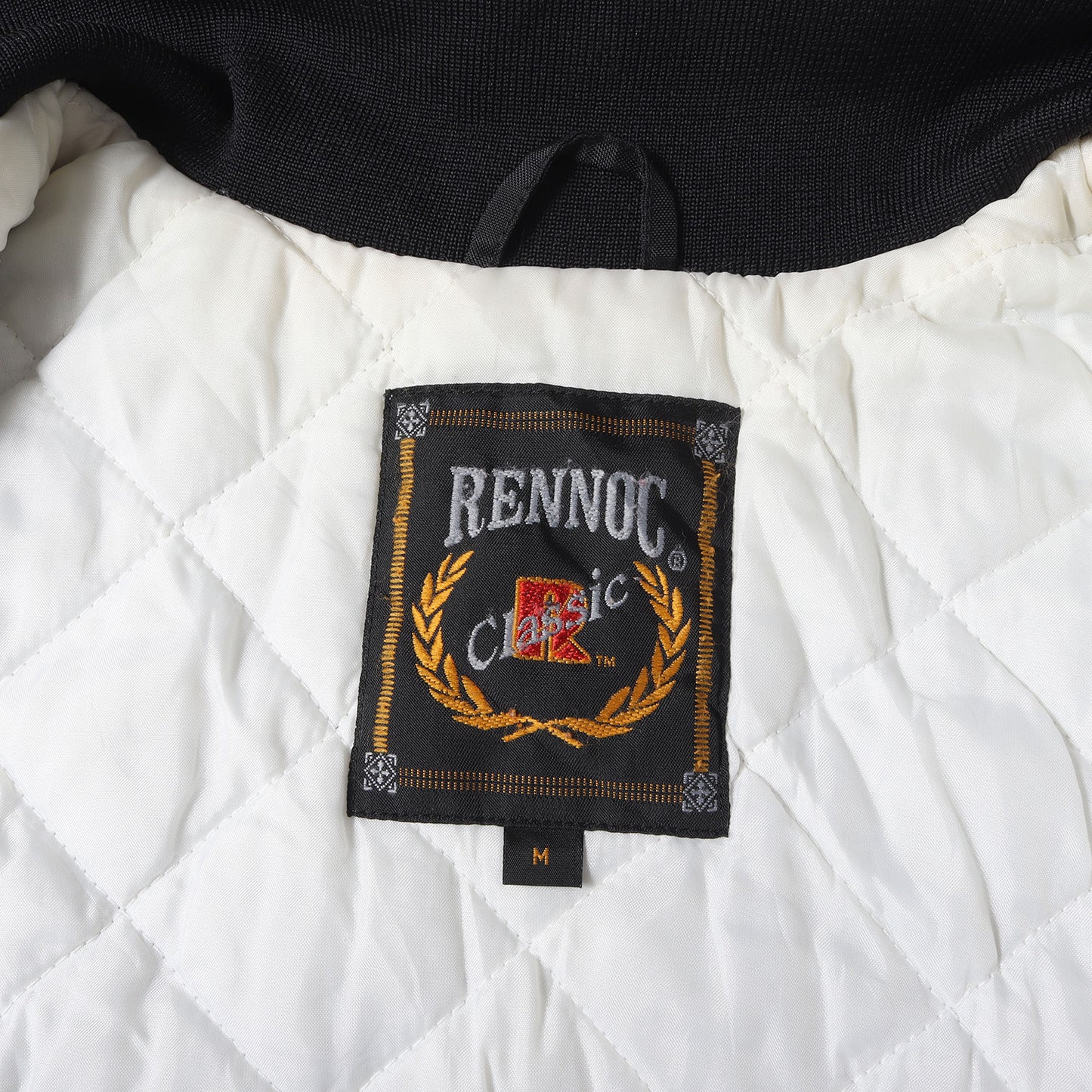 90s VFWプリント 裏キルティング ナイロン スタジャン / 90年代 RENNOC CLASSIC