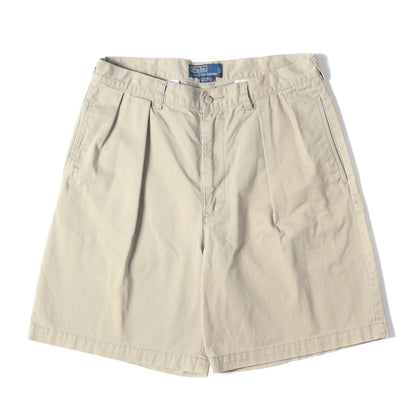 90s - 00s ツータック コットン チノショーツ TYLER SHORT / 90年代 00年代 オールドラルフローレン ポロチノ