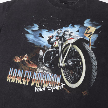 90s バイカー スネーク 両面プリント Tシャツ / 90年代 USA製 R.K. STRATMAN