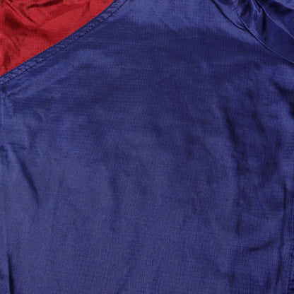 90s スウッシュ刺繍 ハーフジップ ナイロン トレーニングジャケット / 90年代 銀タグ